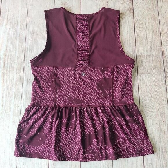 American Eagle Outfitters Live Your Life peplum floral mesh athletic tank - Picture 3 of 11